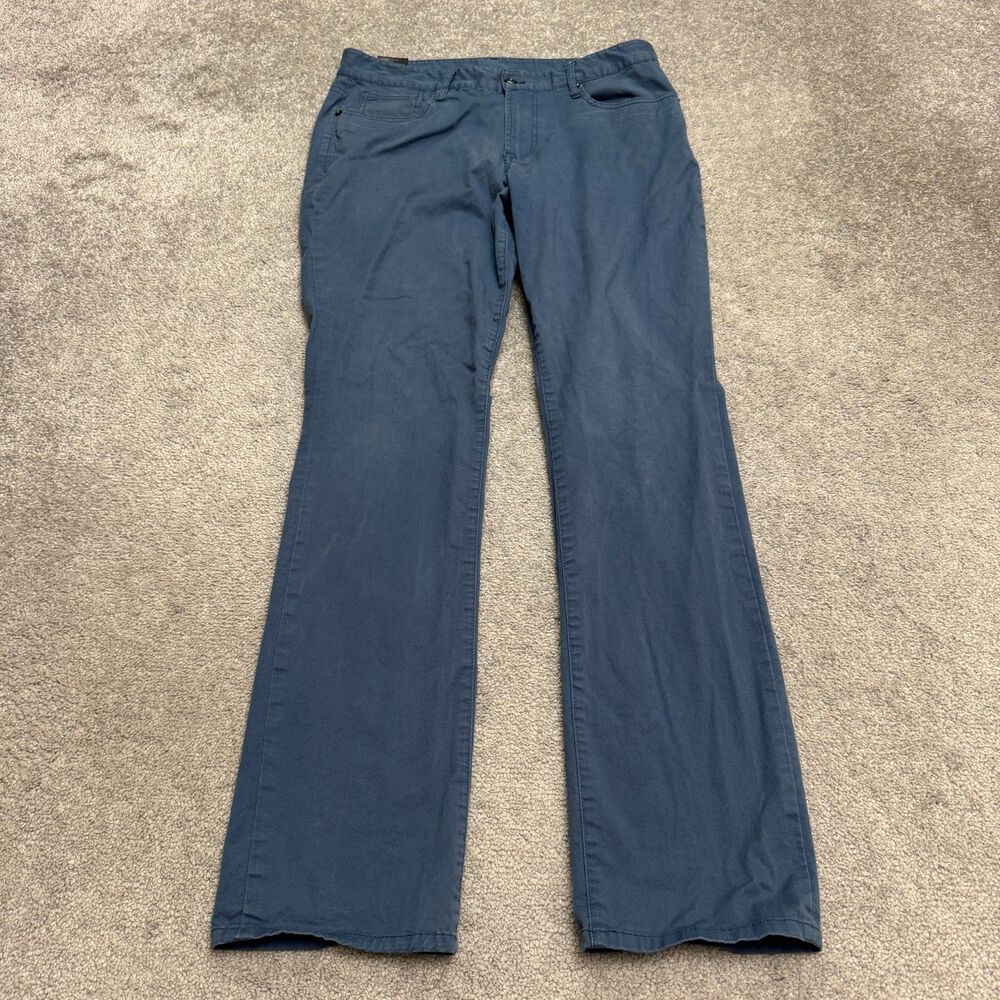 Frank & Oak The Baldwin Chino Pants Mens 32x34 Blue Straight Leg Cotton Classic